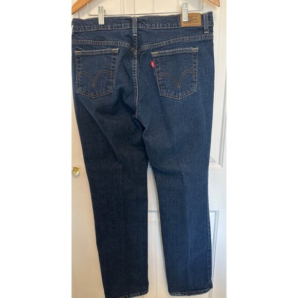 Levis 505 Relaxed Fit Womens Jeans Size 12M Medium Wash Denim Straight Leg USA M - Picture 2 of 10